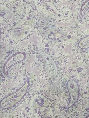 SIMPLY SHABBY CHIC Lavender Paisley Purple Jewel Ombre Window Panel Cotton 53x80